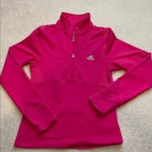 Adidas Pink Half-Zip Top size small